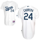 Detroit Tigers #24 Miguel Cabrera White Home "Los Tigres" Stitched MLB Jersey