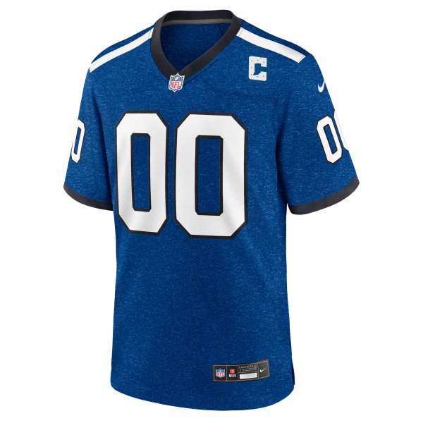 Men's Indiana Nights Indianapolis Colts  Nike Blue Alternate Custom Game Jersey