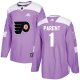 Adidas Philadelphia Flyers #1 Bernie Parent Purple Fights Cancer Stitched NHL Jersey