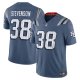 Men's #38 Rhamondre Stevenson New England Patriots Nike 2025 Rivalries Collection Limited Storm Blue Jersey