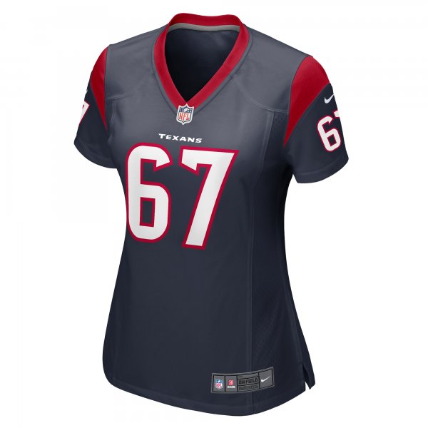 Women's Houston Texans Nick Broeker Nike  Navy Team Game Jersey