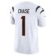 Men's Cincinnati Bengals Ja'Marr Chase Nike White Vapor F.U.S.E. Limited Jersey