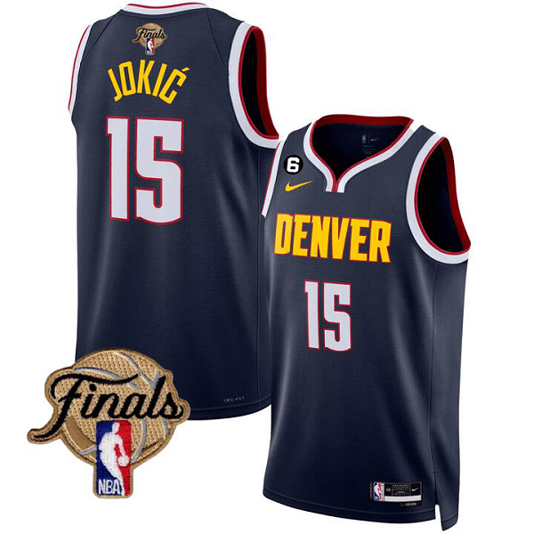 Men's Denver Nuggets Jokic #15 Jersey - Finals Patch ICON