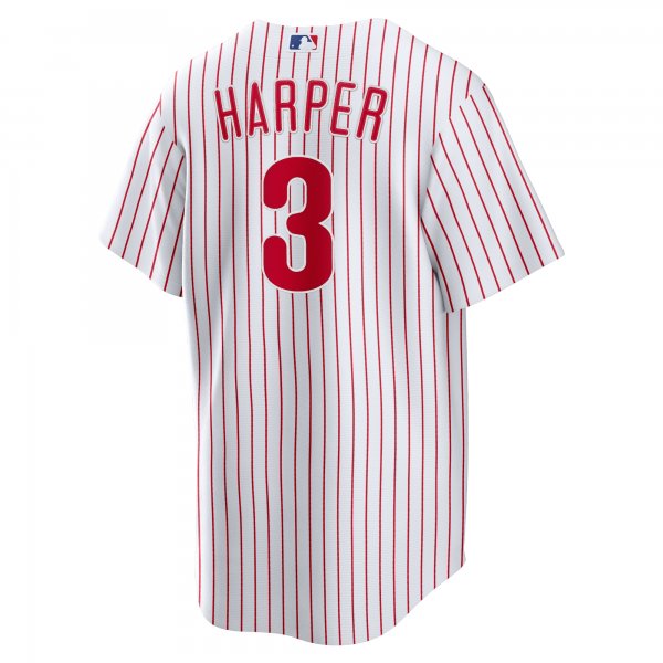 Men's Philadelphia Phillies Bryce Harper Nike White Home Replica Player Name Jersey