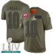 Kansas City Chiefs #10 Tyreek Hill Camo Super Bowl LIV Bound Men's Stitched NFL Limited 2019 Salute To Service Jersey