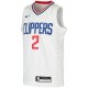 Youth LA Clippers Kawhi Leonard Nike White 2020/21 Swingman Jersey - Association Edition