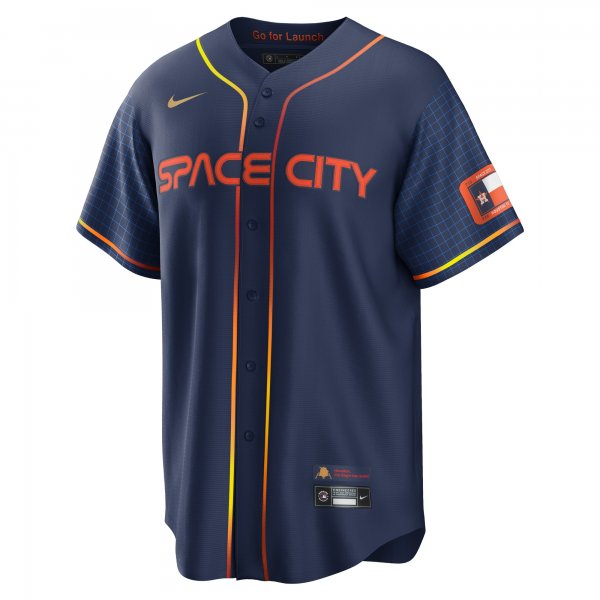 Men's Houston Astros Alex Bregman Nike Navy City Connect Replica Player Jersey