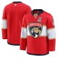 Men's Florida Panthers Home 2025 Stanley Cup Champions Premium Patched Red Jersey