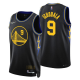 Golden State Warriors #9 Andre Iguodala 2021-22 City Edition Black celebrateing NBA 75th Jersey