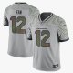 Men's Seattle Seahawks #12 Fan Gray Rivalries Collection F.U.S.E. Vapor Limited Stitched Jersey