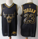 Chicago Bulls #23 Michael Jordan Black/Gold NBA Swingman Limited Edition Jersey