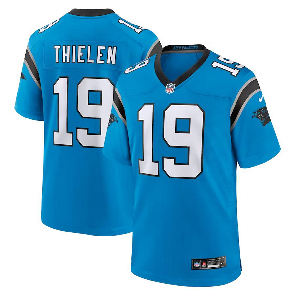 Men's Carolina Panthers #19 Adam Thielen Nike Blue Alternate LImited NFL Jersey