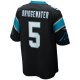 Men's Carolina Panthers Teddy Bridgewater Nike Black Game Player Jersey