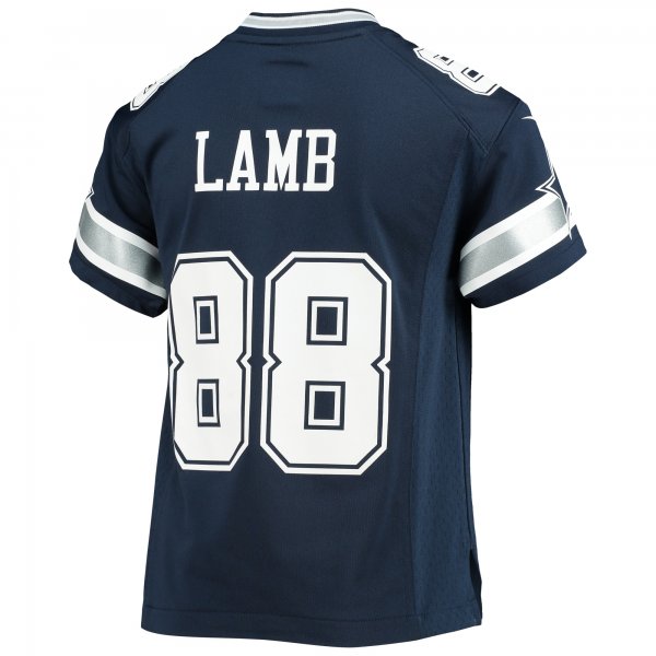 Youth Dallas Cowboys CeeDee Lamb Nike Navy Player Game Jersey