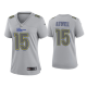 Women's Los Angeles Rams Tutu Atwell Gray Atmosphere Fashion Game Jersey