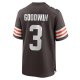 Men's Cleveland Browns Marquise Goodwin Nike Brown Game Jersey