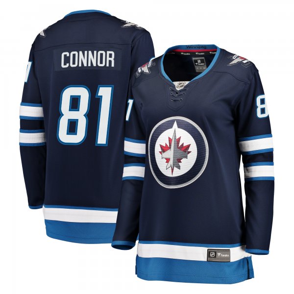 Women's Winnipeg Jets Kyle Connor Fanatics Navy Breakaway Jersey