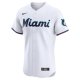 Men's Miami Marlins Eury Perez Nike White Home Elite Player Jersey