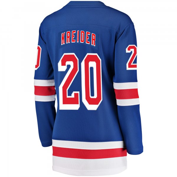 Women's New York Rangers Chris Kreider Fanatics Blue Breakaway Player Jersey