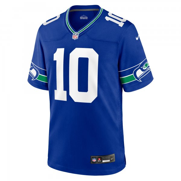 Men's Seattle Seahawks Jim Zorn Nike Royal Throwback Retired Player Game Jersey