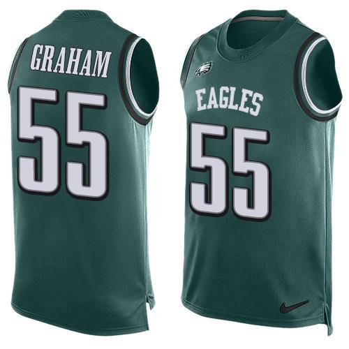 Nike Philadelphia Eagles #55 Brandon Graham Midnight Green Team Color Men's Stitched NFL Limited Tank Top Jersey