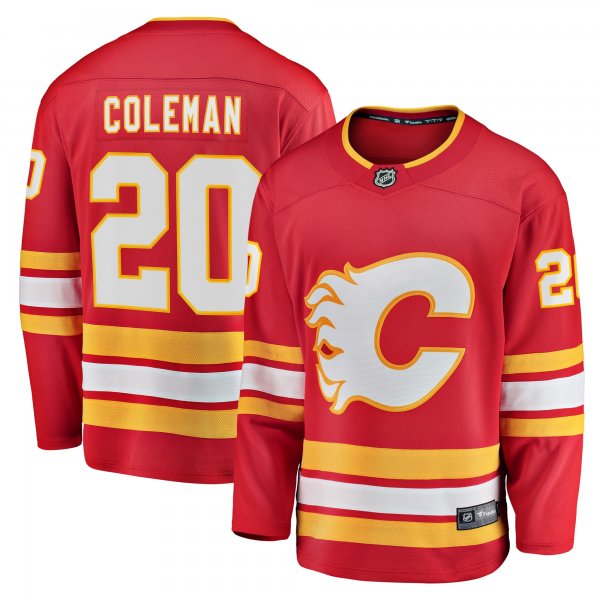 Men's Calgary Flames Blake Coleman Fanatics Red Home Breakaway Player Jersey