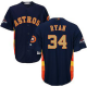 Men's Houston Astros #34 Nolan Ryan Navy Blue Majestic 2018 Gold Program Cool Base Player MLB Jersey