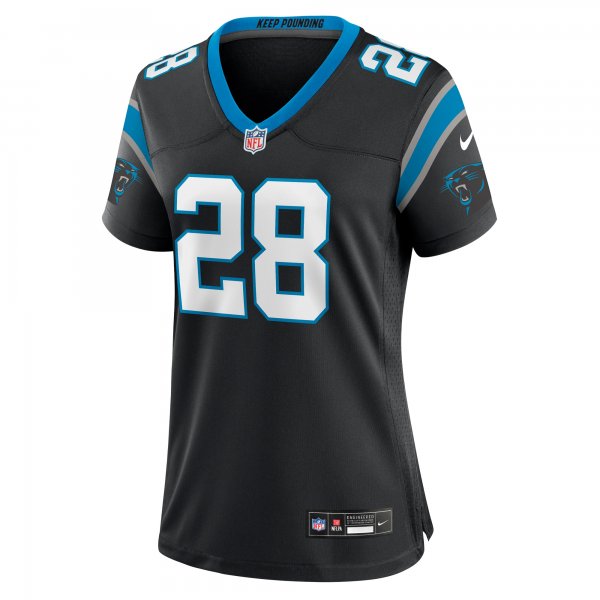 Women's Carolina Panthers Tarik Cohen Nike  Black  Game Jersey