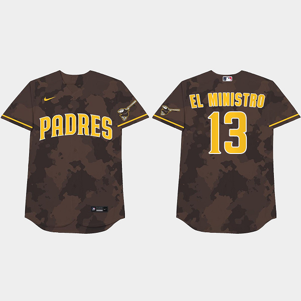 Manny Machado Nickname Padres 2021 Players Weekend El Ministro Camo Men's Jersey