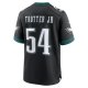 Men's Philadelphia Eagles Jeremiah Trotter Jr. Nike Black Alternate 2024 NFL Draft Game Jersey