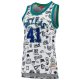 Women's Dallas Mavericks Dirk Nowitzki Mitchell & Ness White 1998 Doodle Swingman Jersey