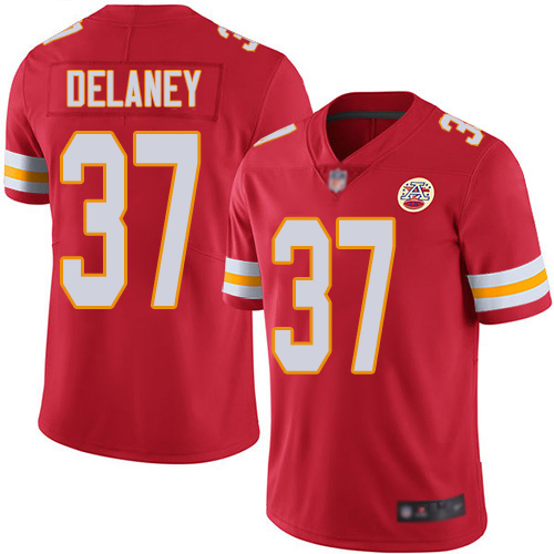 Men's Nike Kansas City Chiefs #37 Joe Delaney Red Team Color Stitched NFL Vapor Untouchable Limited Jersey