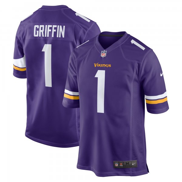 Men's Minnesota Vikings Shaquill Griffin Nike  Purple Team Game Jersey