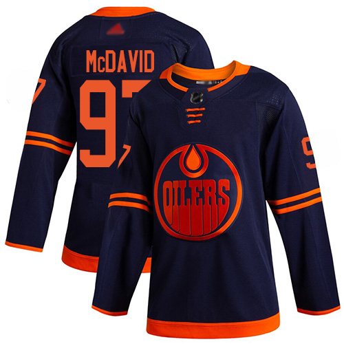 Edmonton Oilers #97 Connor McDavid Navy Alternate Stitched Youth NHL Jersey