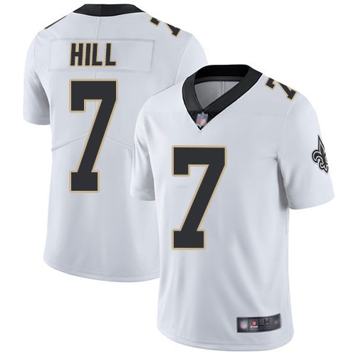 New Orleans Saints #7 Taysom Hill White Youth Stitched NFL Vapor Untouchable Limited Jersey