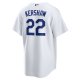 Men's Los Angeles Dodgers Clayton Kershaw Nike White Home Replica Player Name Jersey