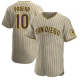 Men's #10 Jurickson Profar San Diego Padres Flex Base Brown Sand Alternate Jersey