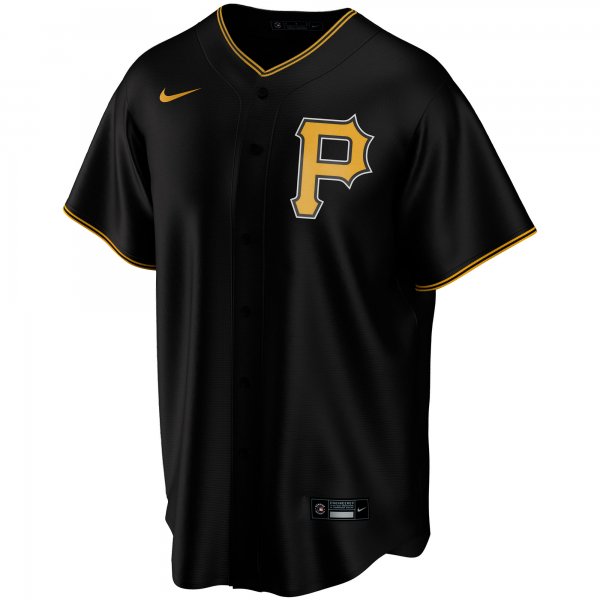 Men's Pittsburgh Pirates Nike Black Alternate Replica Custom Jersey