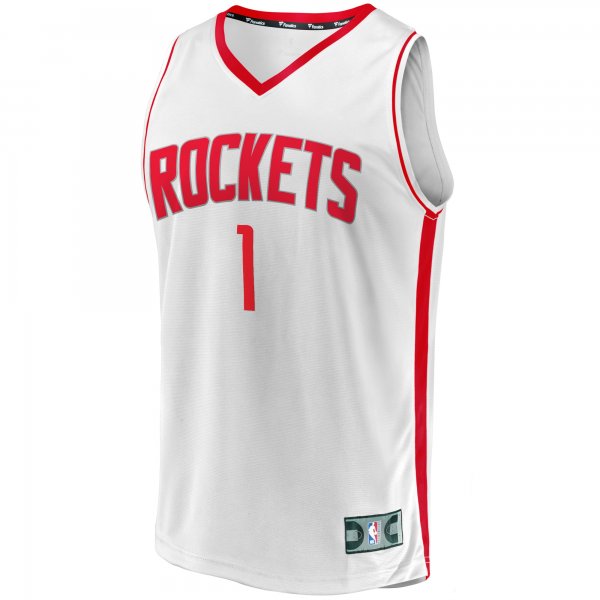 Men's Houston Rockets Amen Thompson Fanatics White Fast Break Replica Player Jersey - Association Edition