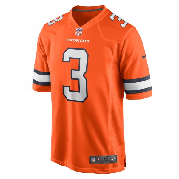 Men's Denver Broncos Russell Wilson Nike Orange Alternate Game Jersey