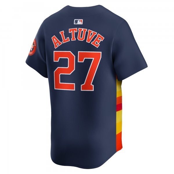 Men's Houston Astros Jose Altuve Nike Navy Alternate Limited Player Jersey