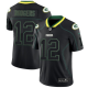 Nike Green Bay Packers #12 Aaron Rodgers Lights Out Black Men's Stitched NFL Limited Rush Jersey