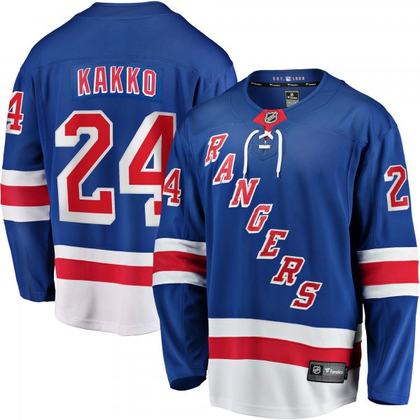 Men's New York Rangers Kaapo Kakko Fanatics Blue Replica Player Jersey