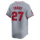 Men's Los Angeles Angels Mike Trout Nike Gray Away Limited Player Jersey