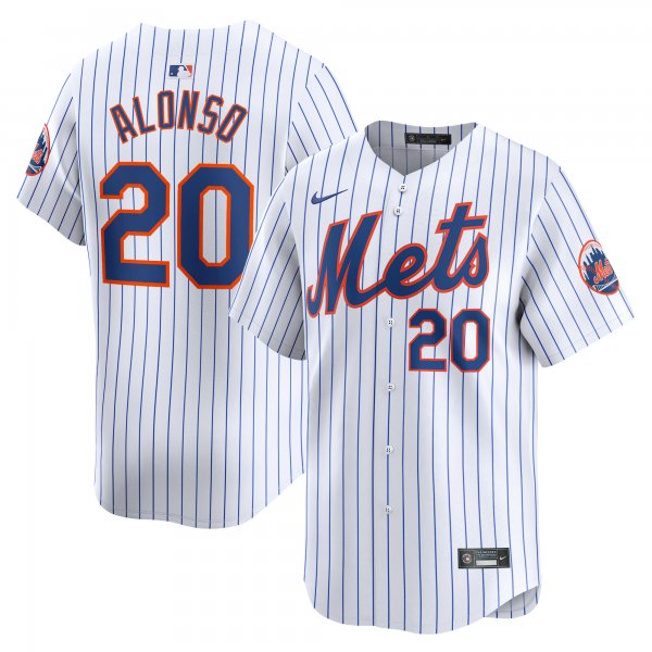 Men's New York Mets Pete Alonso Nike White Home Limited Player Jersey