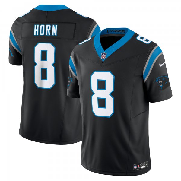 Men's Carolina Panthers Jaycee Horn Nike Black Vapor F.U.S.E. Limited Jersey