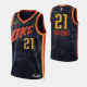 2023-24 City Edition Oklahoma City Thunder #21 Aaron Wiggins Black Swingman Jersey