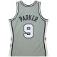 Unisex San Antonio Spurs Tony Parker Mitchell & Ness Gray Hall of Fame Class of 2023 Throwback Swingman Jersey