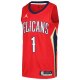 Men's New Orleans Pelicans Zion Williamson Jordan Brand Red Swingman Player Jersey - Statement Edition