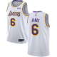 Los Angeles Lakers #6 LeBron James White NBA Swingman Association Edition Jersey